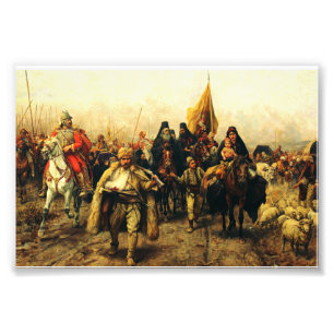 Migration of the Serbs by Paja Jovanovic Fine Art Photo Print