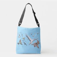 Migratory birds in flight Illustration