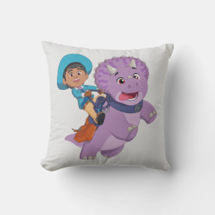 Miguel and Tango Dino Ranch Cushion