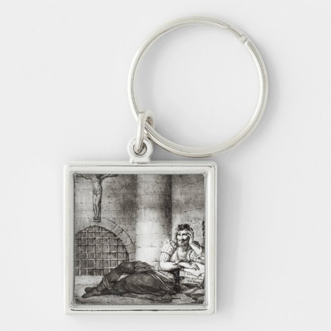 Miguel de Cervantes Saavedra Key Ring (Front)