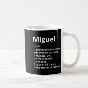 Miguel Definition D Name Funny Birthday  Coffee Mug