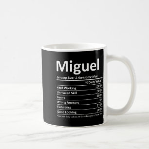 Miguel Nutrition Funny Birthday D Name  Coffee Mug