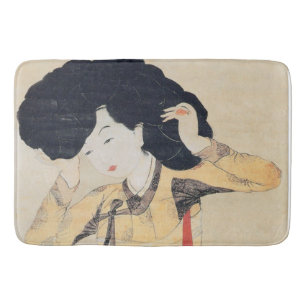  Miindo Portrait of a Beauty 미인도 Korean Artwork Bath Mat