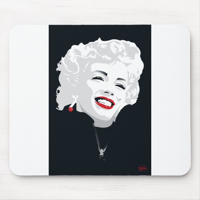 MIK05BW Miki Marilyn.tif Mouse Pad (Front)