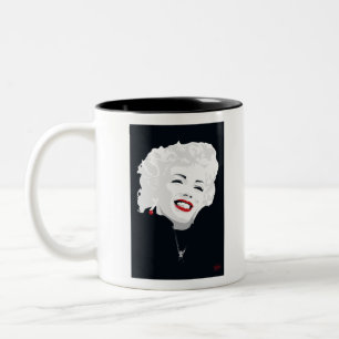 MIK05BW Miki Marilyn.tif Two-Tone Coffee Mug