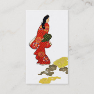 Mikaeri Bijin in Kimono Business Card