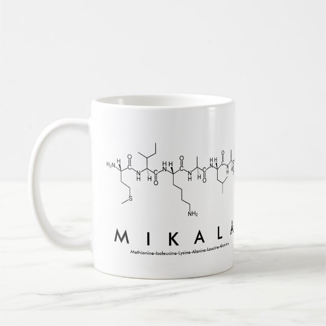 Mikala peptide name mug (Left)