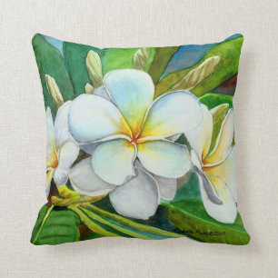 Mikala's Favourite Plumeria Cushion