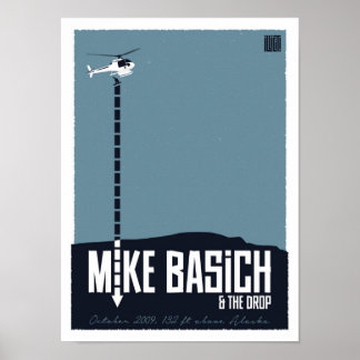 Mike Basich Heli Drop Poster