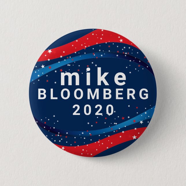 Mike Bloomberg 2020 6 Cm Round Badge (Front)