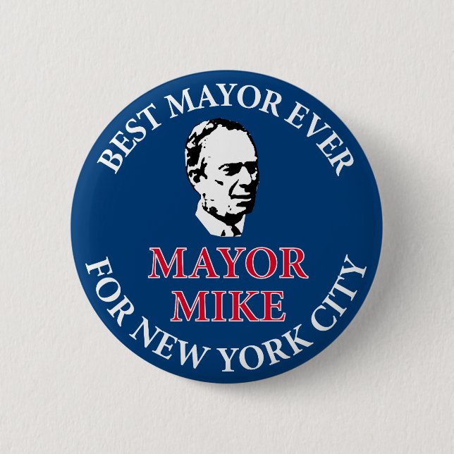 Mike Bloomberg for Mayor 6 Cm Round Badge (Front)