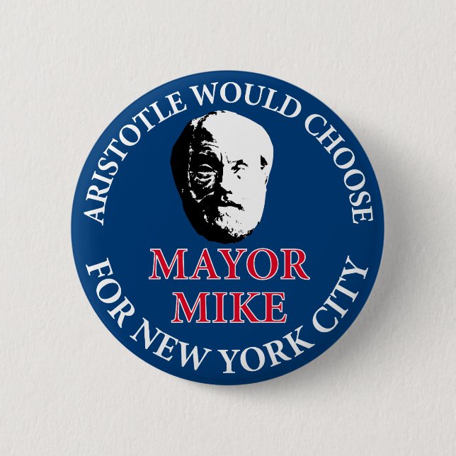 Mike Bloomberg for Mayor 6 Cm Round Badge (Front)