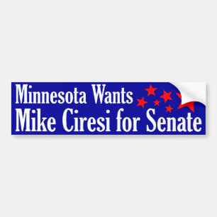 Mike Ciresi for Senate Bumper Sticker