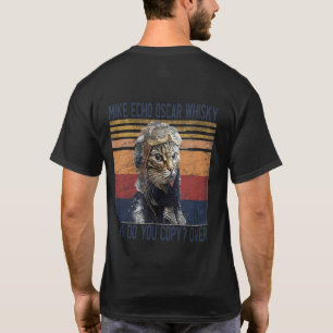 Mike Echo Oscar Whisky How Do You Copy Pilot Kitty T-Shirt
