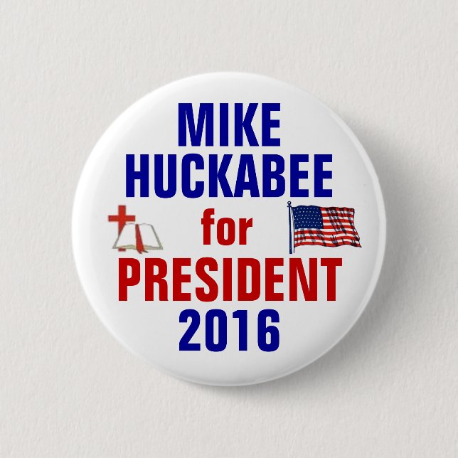 Mike Huckabee 2016 6 Cm Round Badge (Front)