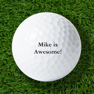 Mike is Awesome Golf Balls