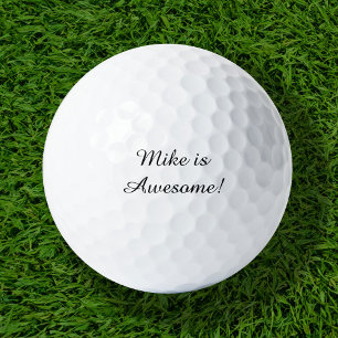 Mike is Awesome Golf Balls