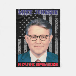 Mike Johnson New House Speaker American Usa Flag P Fleece Blanket