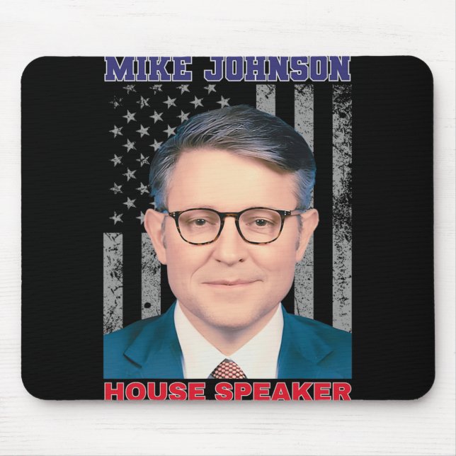 Mike Johnson New House Speaker American Usa Flag P Mouse Pad (Front)
