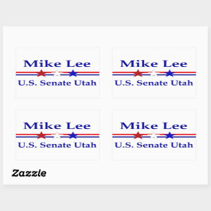 Mike Lee US Senate Utah 2022 Rectangular Sticker