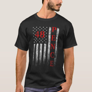 Mike Pence 2028 President American Flag USA Americ T-Shirt