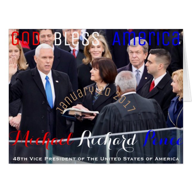 Mike Pence 48th Vice President of The USA Sworn In (Front Horizontal)