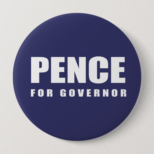 MIKE PENCE Election Gear 10 Cm Round Badge (Front)