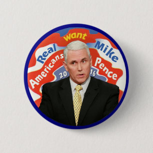 Mike Pence for President in 2016 6 Cm Round Badge