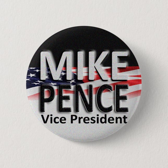 Mike Pence for Vice President 6 Cm Round Badge (Front)