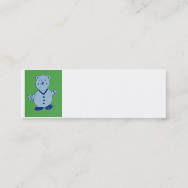 Mike Skinny Business Cards, 7.6 cm x 2.5 cm, Mini Business Card (Front)