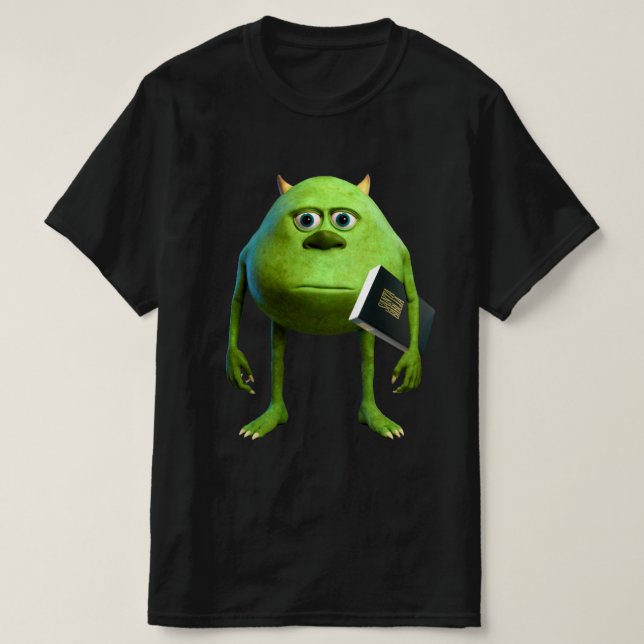 Mike Wazowski with Bible - Affordable T-Shirt (Design Front)