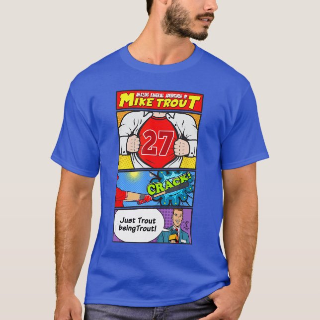 Mikerout Super Hero Comic Strip Pop Art family T-Shirt (Front)