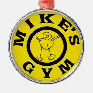 Mikes Gym Metal Tree Decoration
