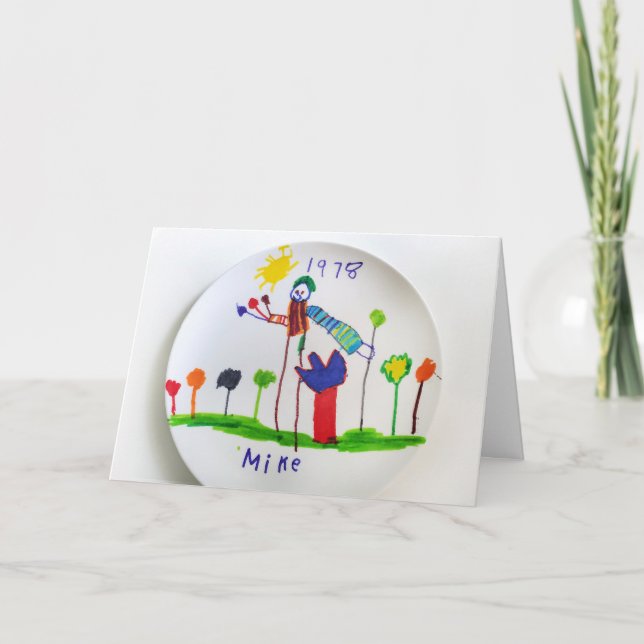 Mike's plate card (Front)