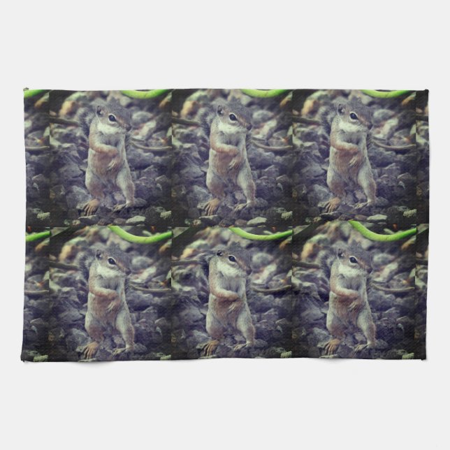 Mikey Ground Squirrel Kitchen nTowel Tea Towel (Horizontal)