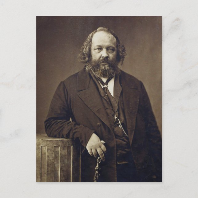 Mikhail Bakunin Russian Anarchist by Nadar Postcard (Front)