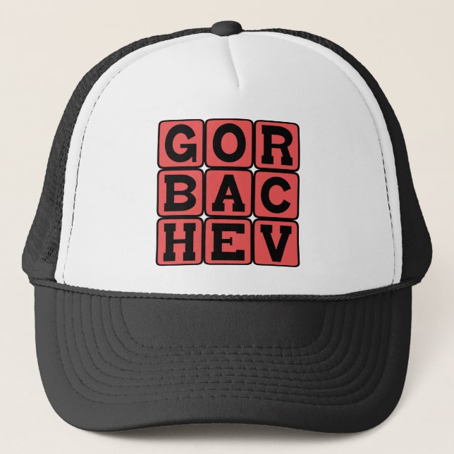 Mikhail Gorbachev, Russian Leader Trucker Hat (Front)