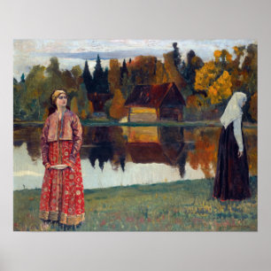 Mikhail Vasilievich Nesterov By the Lake Poster