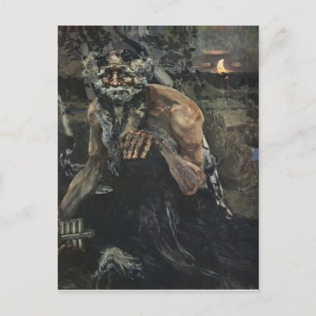 Mikhail Vrubel- Pan Postcard (Front)