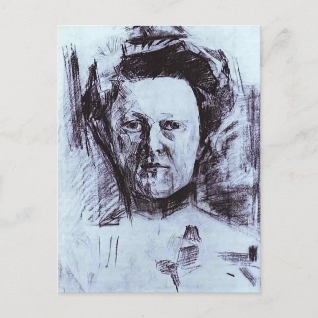 Mikhail Vrubel- Portrait of Valentina Usoltseva Postcard (Front)