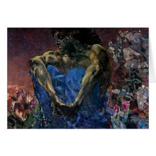 Mikhail Vrubel- Seated Demon