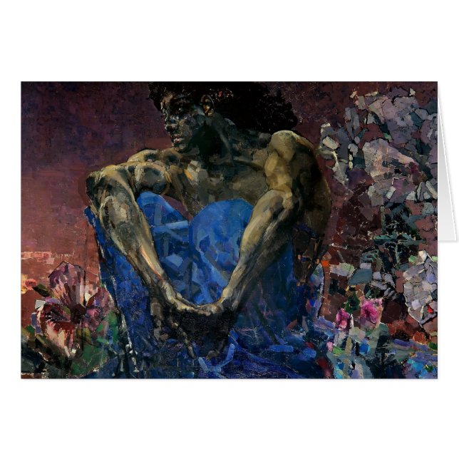 Mikhail Vrubel- Seated Demon (Front Horizontal)