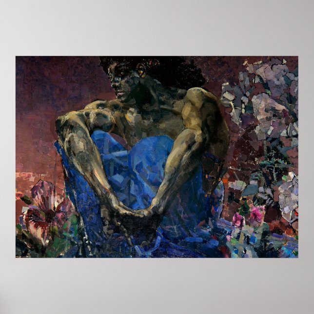 Mikhail Vrubel- Seated Demon Poster (Front)