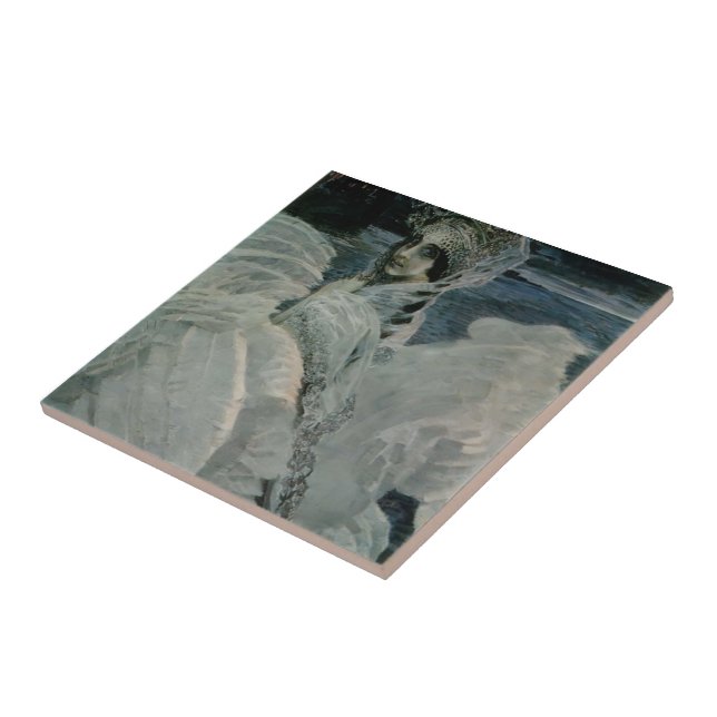 Mikhail Vrubel- The Swan Princess Tile (Side)