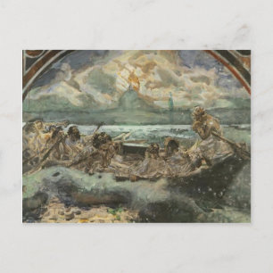Mikhail Vrubel- Walking on Water Postcard