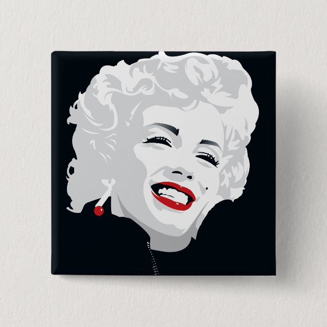 Miki Marilyn 15 Cm Square Badge (Front)