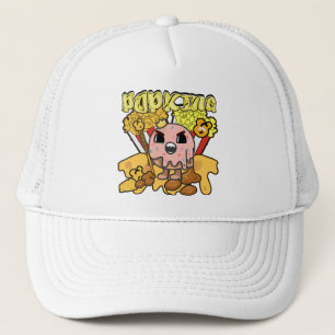 Mikitiez anime popcornking cheese caramel funny trucker hat