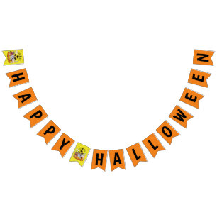 Mikitiez black cat spooky halloween vibes ghouls  bunting 