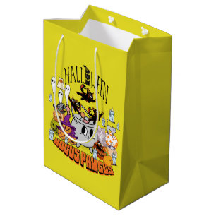 Mikitiez black cat spooky halloween vibes ghouls medium gift bag