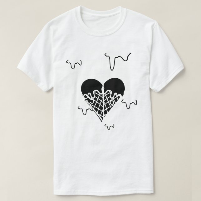 Mikitiez blackheart cookiesandcream icecream  T-Shirt (Design Front)